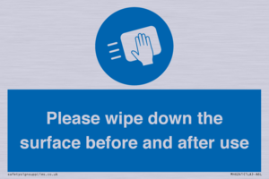 Please wipe down the surface before and after use